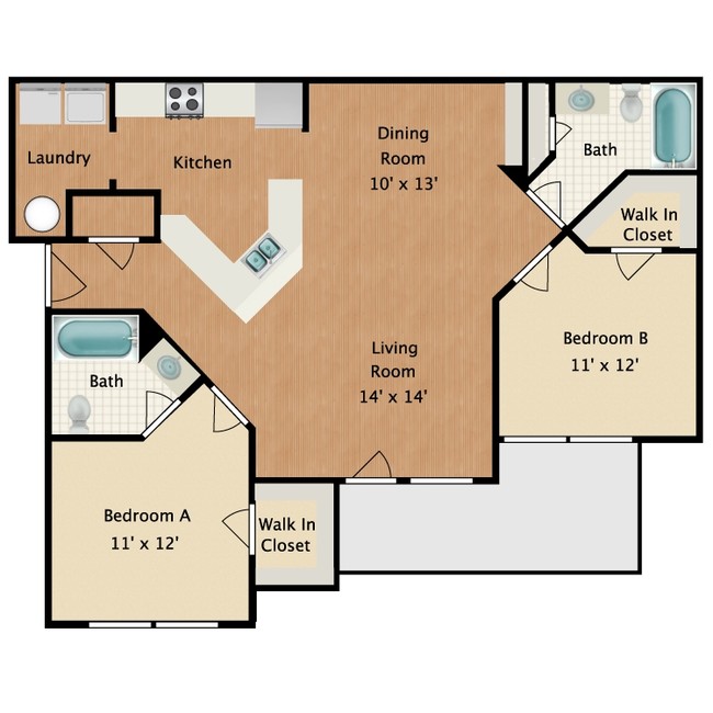 Floorplan - Bloom Apartments