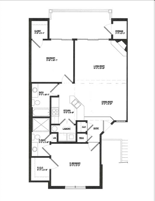 2BR/2BA - Crowwood Pointe by Royse + Brinkmeyer