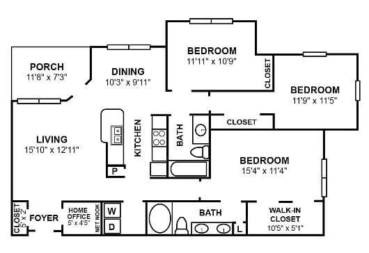 C1 Floor Plan - Parc 85