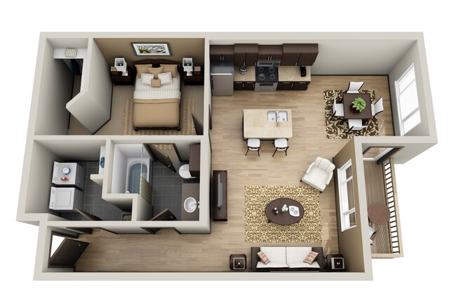 Floorplan - Deer Ridge Apartment Homes