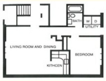 1BR/1BA - North Brighton Townhouses