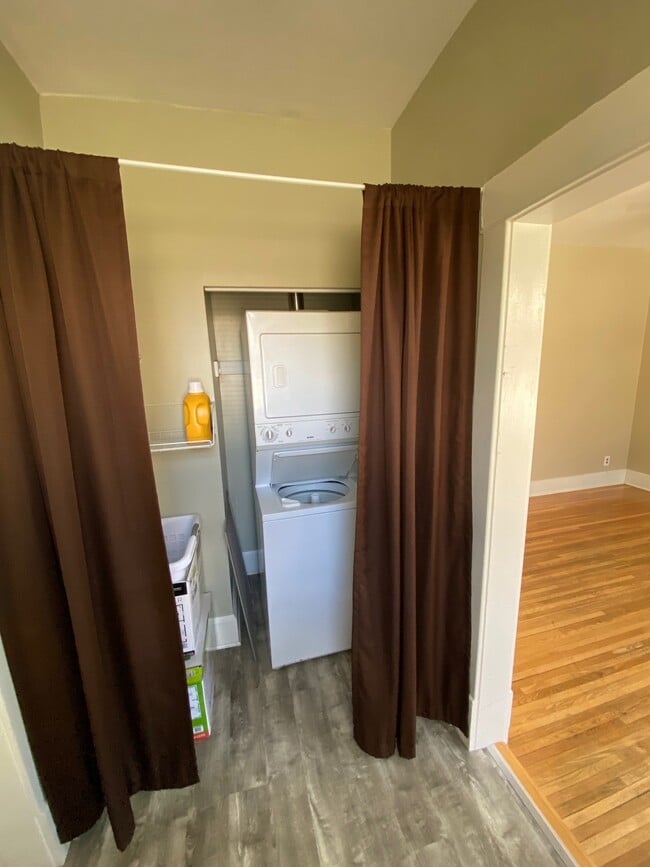 In unit washer and dryer with large folding table - 940 Marshall Ave