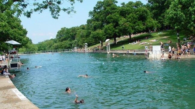 You can leave your car parked and take a 4-minute walk over to Barton Springs Swimming Pool - 1123 Hollow Creek Dr