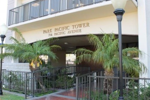 Exterior Entrance - Park Pacific Tower Senior Housing