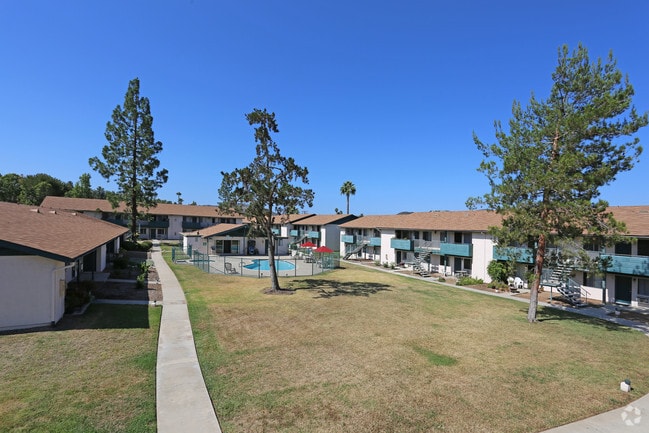Courtyard - Whispering Pines Apartments