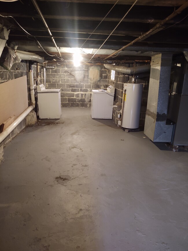 Dry basement for storage and washer/ dryer hook up. - 223 Cedar Ave