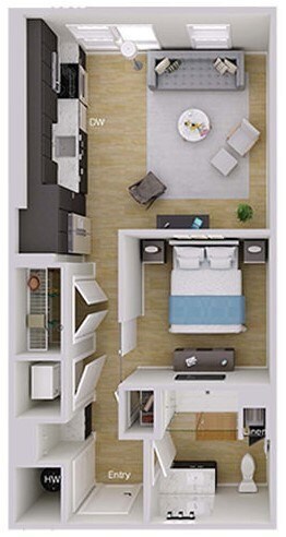 Floorplan - Foster on the Park Apartments