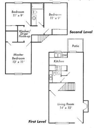 3BR/1.5BA - Stonecrest Townhomes