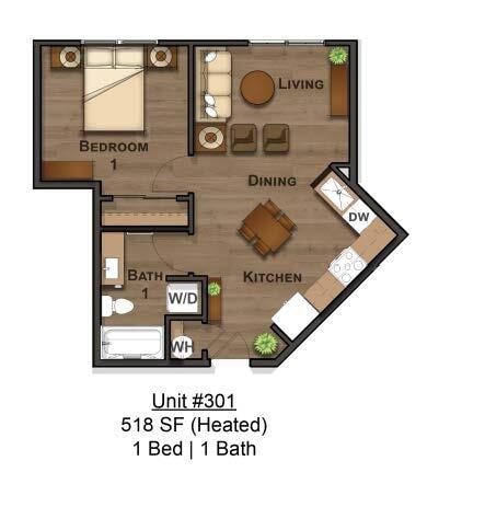 Residence 301 - Eliason Square Apartments