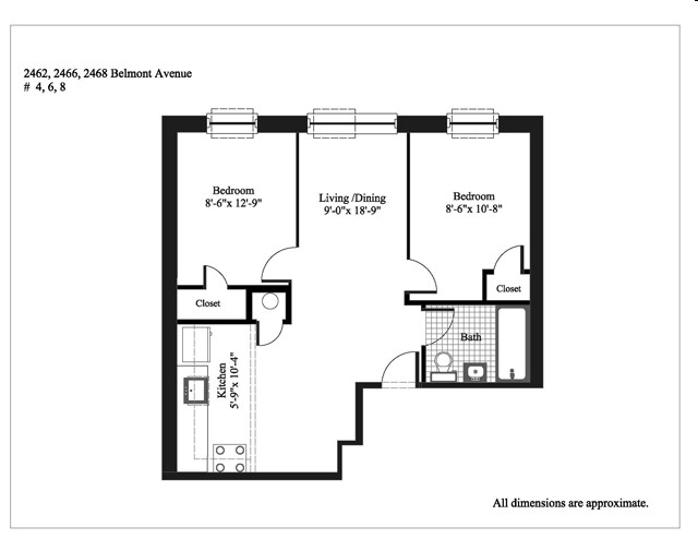 2BR/1BA - Little Italy/Fordham University Gardens