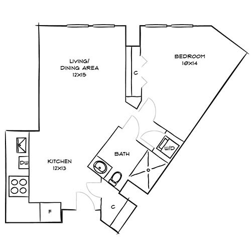 with Large Living Space - One Canal