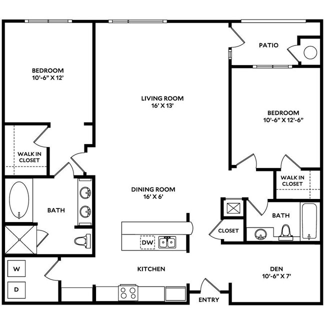 Floorplan - The Mercer