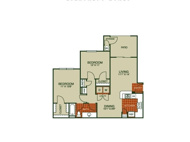 2BR/1BA - Willow Park