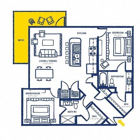 Floorplan - The Burnham Nashville