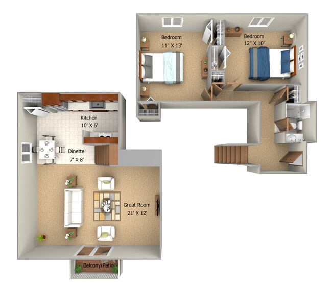 Floorplan - Woodmere Townhomes