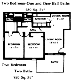 2BR/1.5 BA - Chateau Montagne Apartments