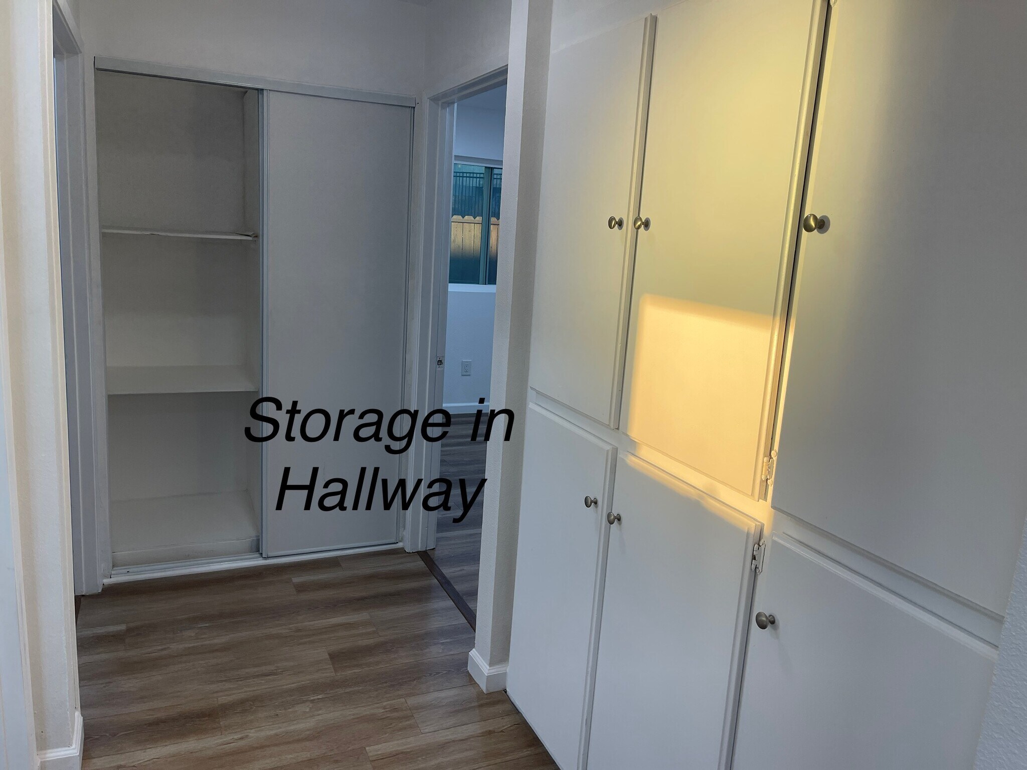 Hallway with lots of storage space - 2290 Lewis Ave