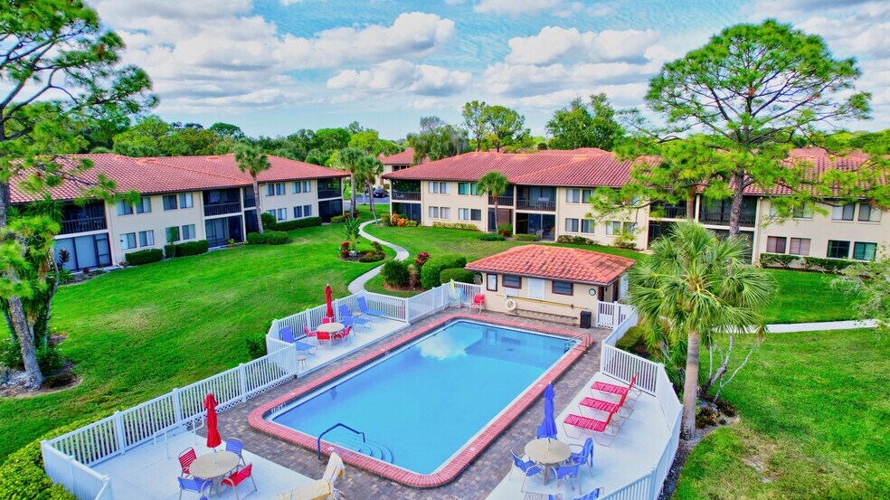 Heated Pool just outside the condo - 5224 Lake Village Dr