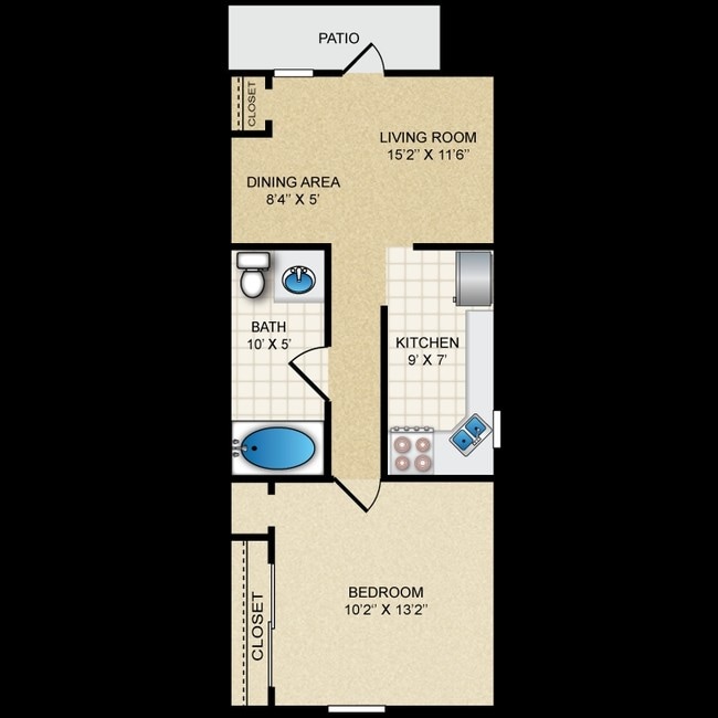 1BR/1BA - Malta Pointe