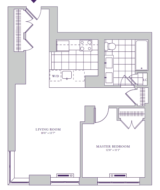 1BR/1BA - 88 Morgan Condominiums