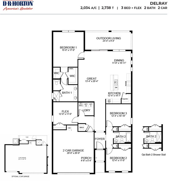 Delray floor plan - 748 Ravello Blvd