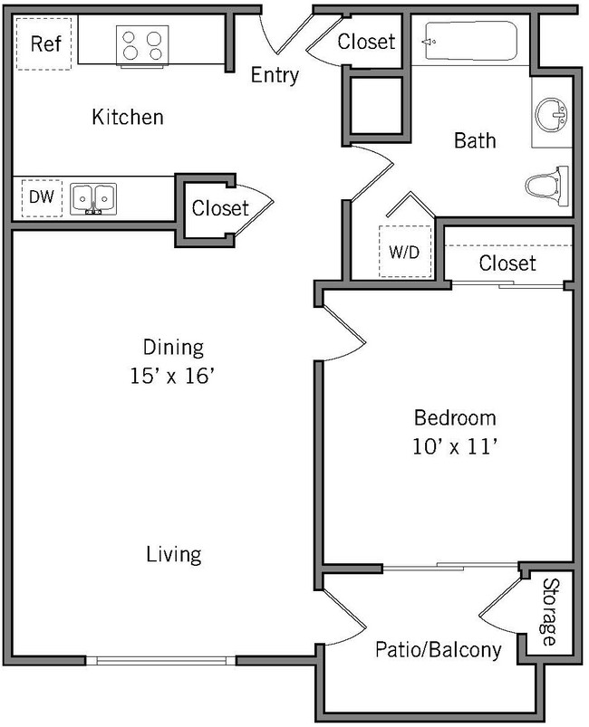 Floorplan - Americana Apartments