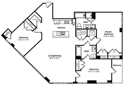 Floorplan - IO Piazza by Windsor