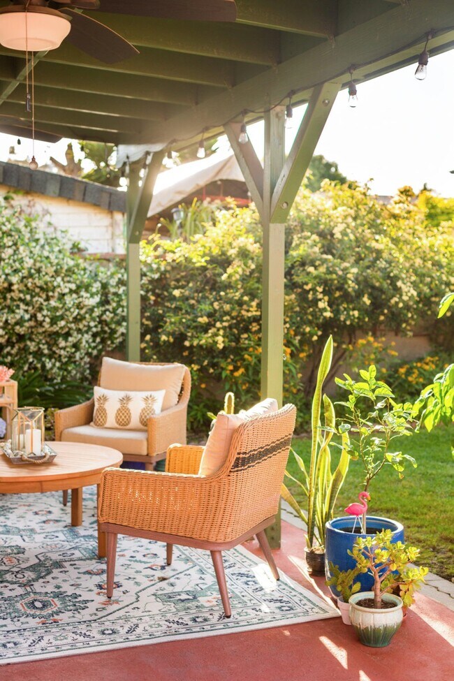 Backyard garden. - 1150 W 25th St