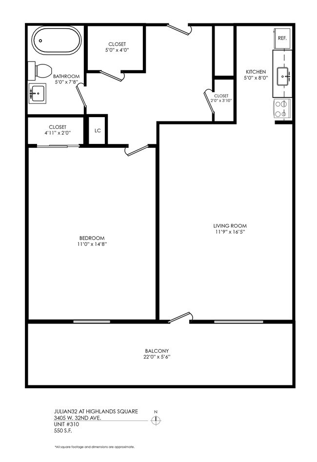 Floorplan - Julian32 at Highlands Square