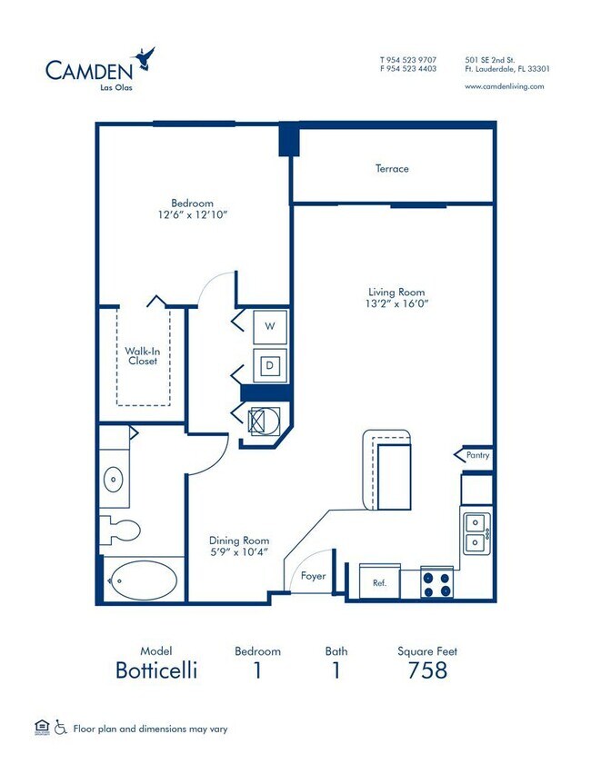 Floorplan - Camden Las Olas