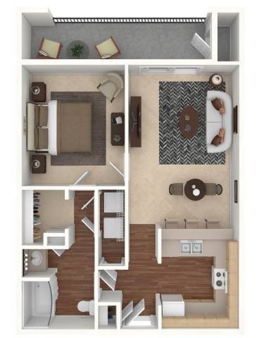 Floorplan - Abbotts Creek Apartments