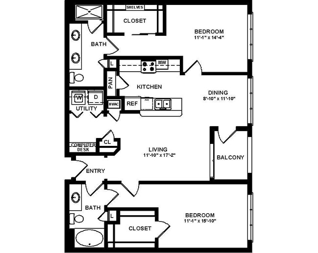 Floorplan - 2222 Smith Street