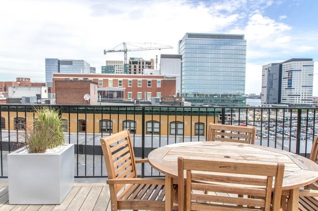Rooftop patio with city views - 381 Congress Lofts