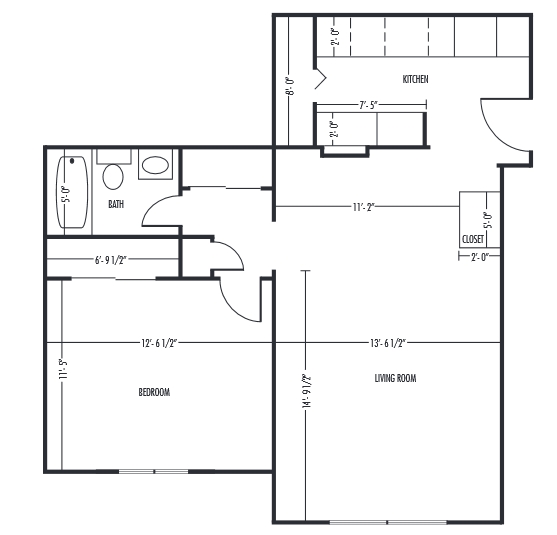 1BR/1BA - Springbrook Apartments