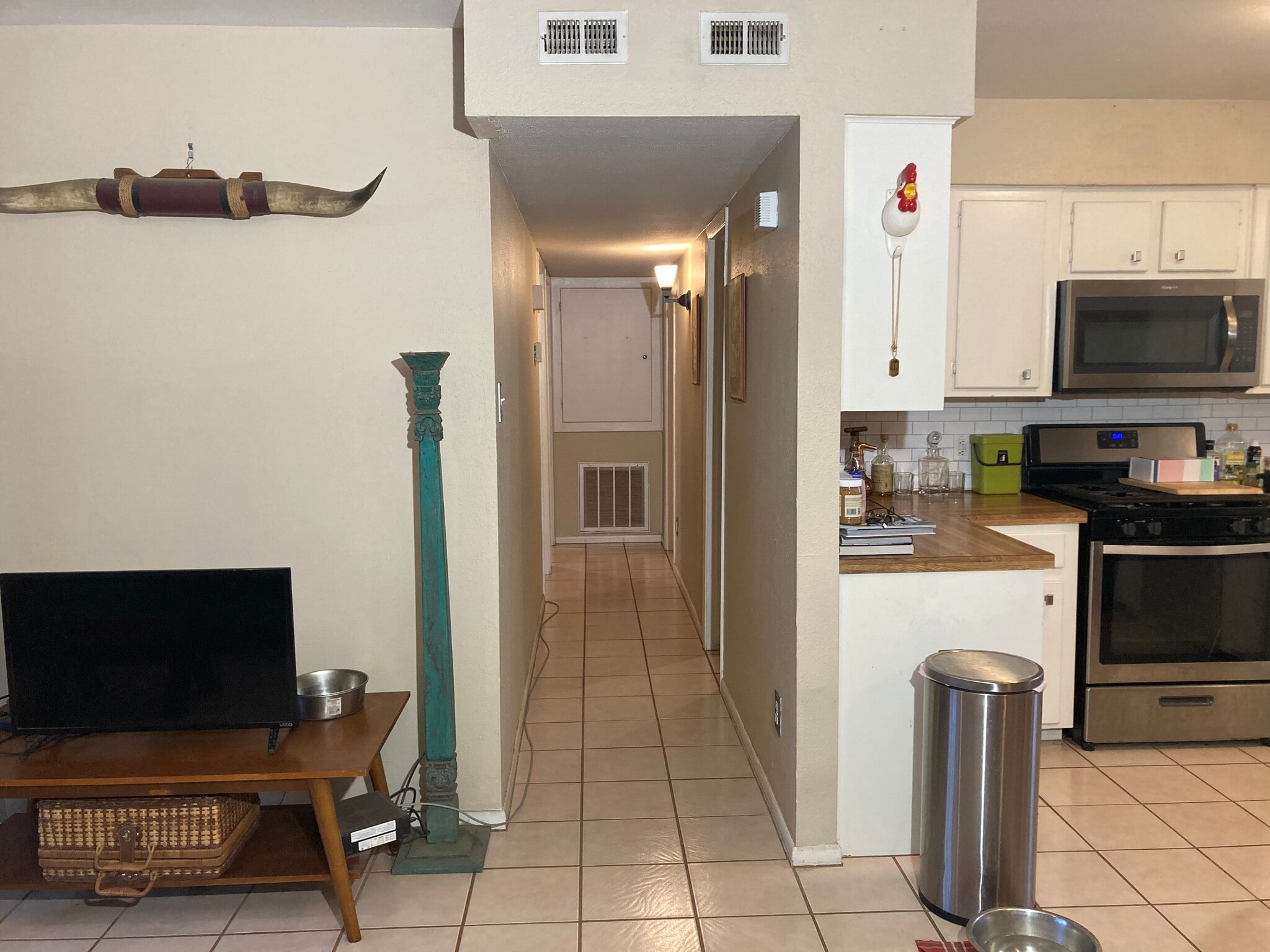 Living/kitchen to bedrooms - 200 N Shirley Ln