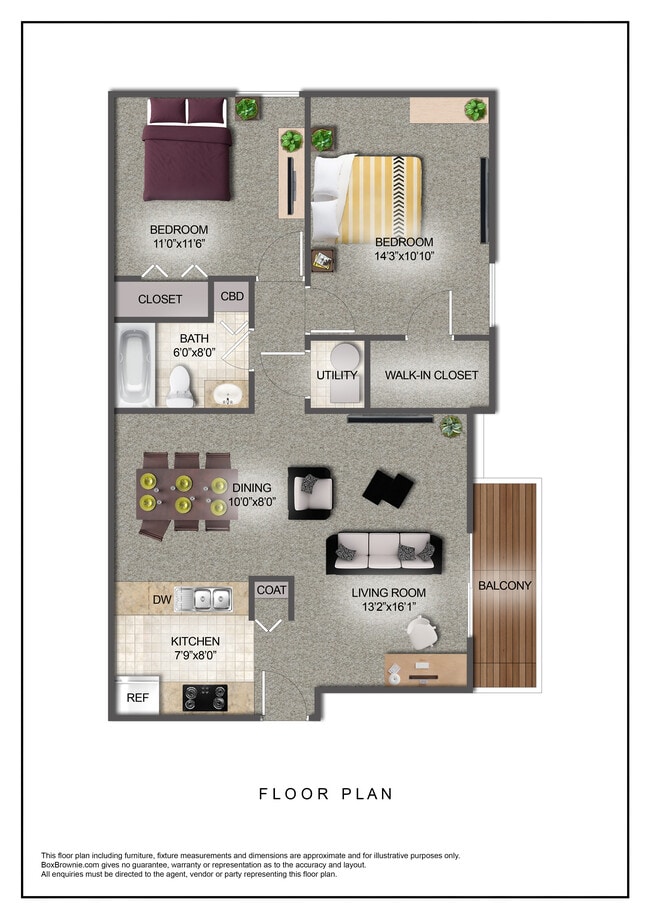 Floorplan - Spansail Court Apartments