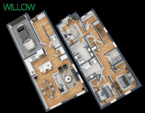Floorplan - Noble Place Townhomes