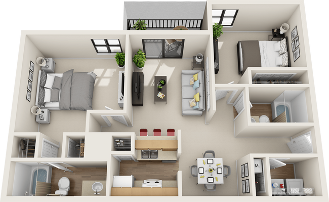 Floorplan - St. Johns Forest Apartments