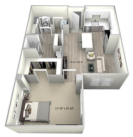 Floorplan - 735 Truman Apartments