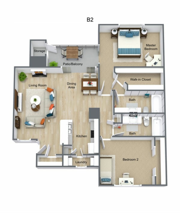 TL-B2-small.jpg - Towne Lake Apartments