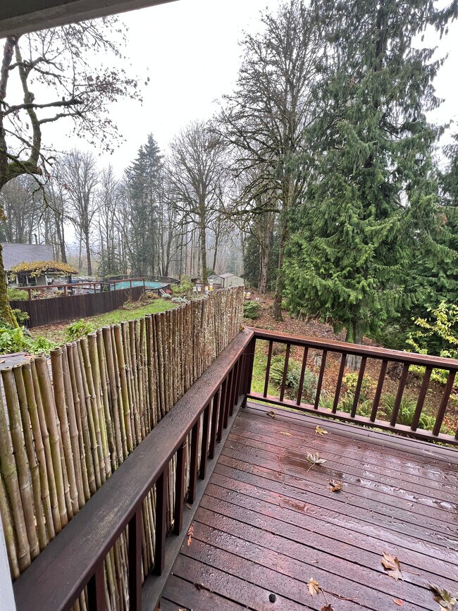 Private deck off Main bedroom - 9635 NW Skyline Blvd