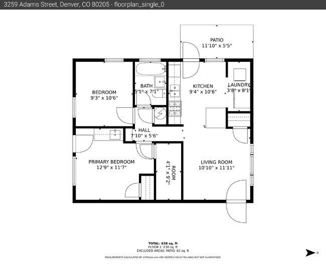 Building Photo - $2,220.95 with $300 Off the first month's rent, 2 Beds - 2 Bath, Duplex in Denver with Washer and...