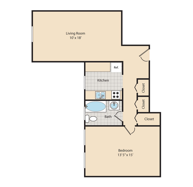 Floorplan - Glenwood Gardens Apartments