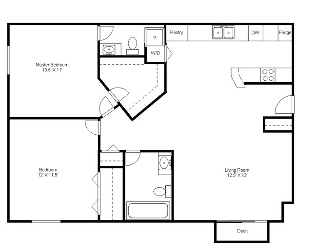 Floorplan - Green Gable Apartments