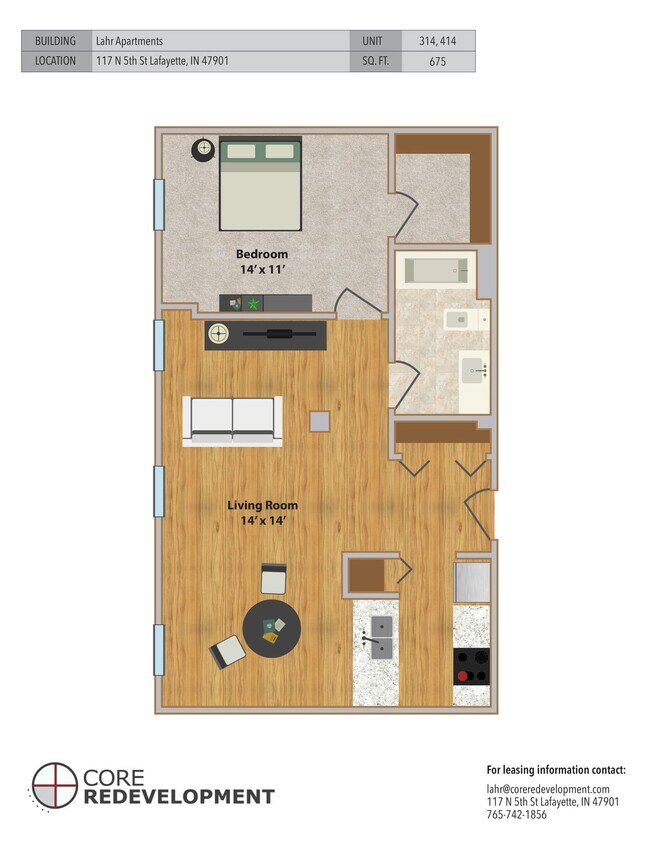 Floorplan - Lahr Apartments