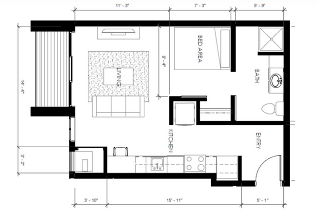 Floorplan - The Bridges Lofts