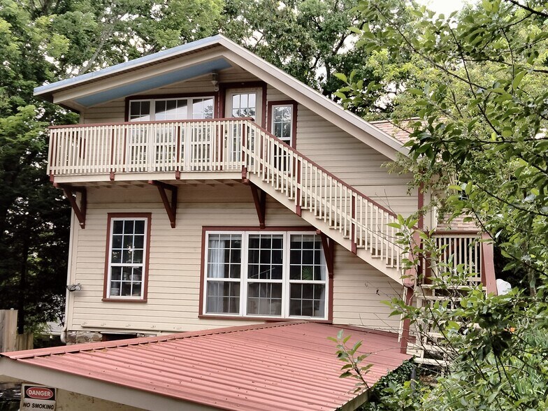 This is the view to your balcony which has a furnished, charming patio set for you to use if you wan - 411 W South St