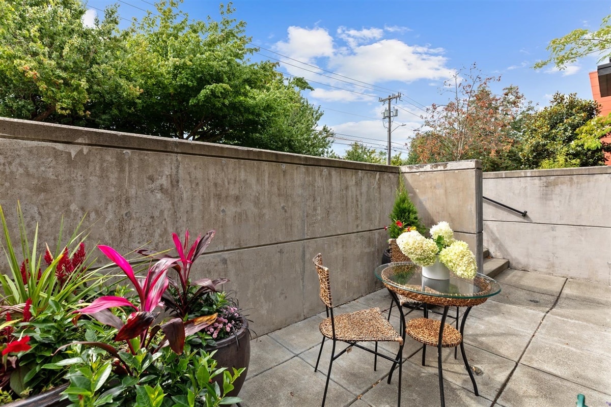 secluded patio - 1800 11th Ave