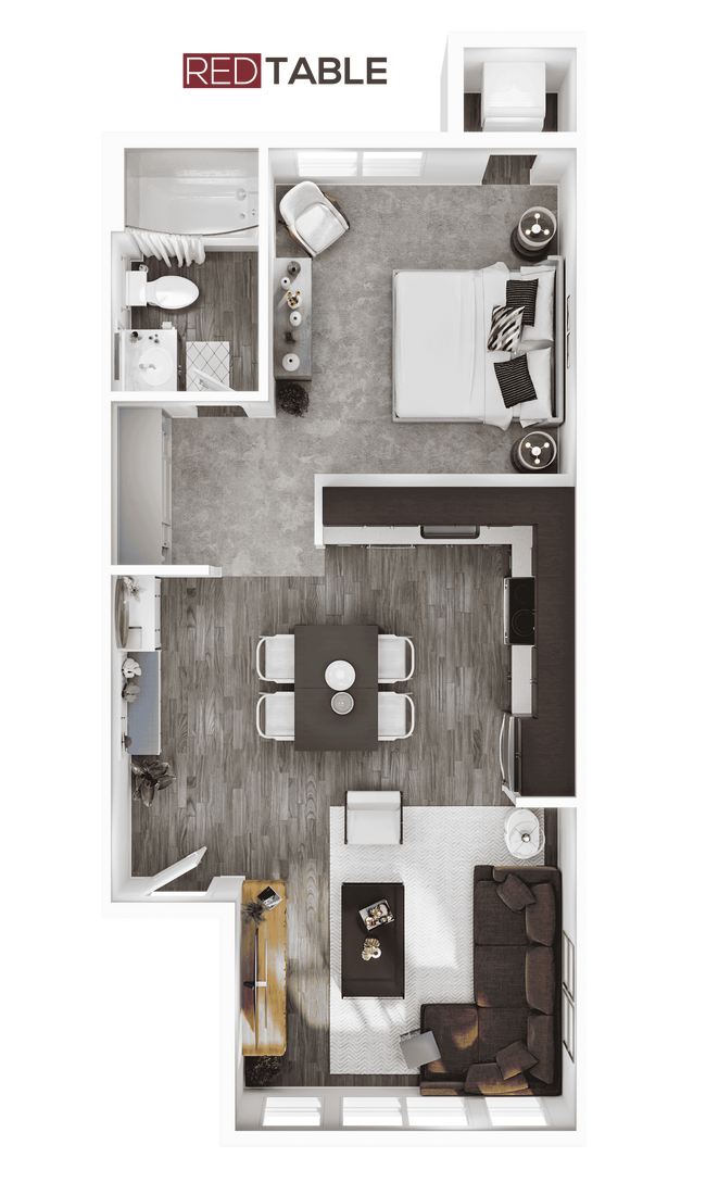 Red Table 1x1 A1 w Logo - Red Table Apartments