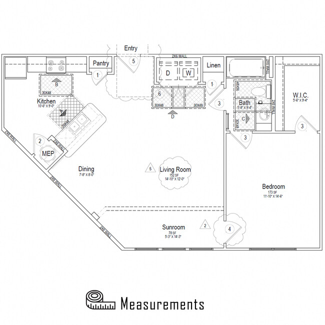 Floorplan - The Sullivan Apartments